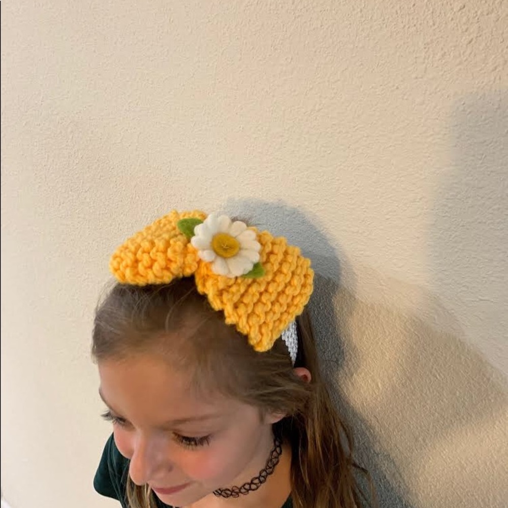 Hand knitted headband